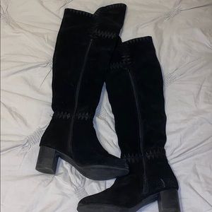 Black over the knee boots